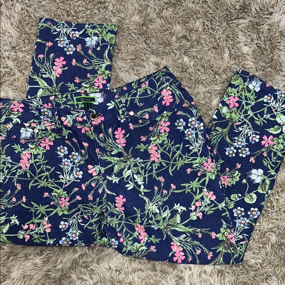 C Wonder printed denim-floral